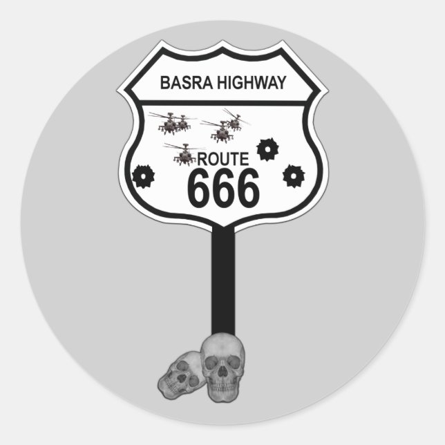Adesivo Rota 666 (Frente)