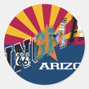 Adesivo Rota 66 da bandeira da arizona de Kingman