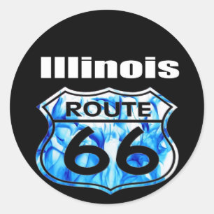 Adesivo Rota 66 de Illinois