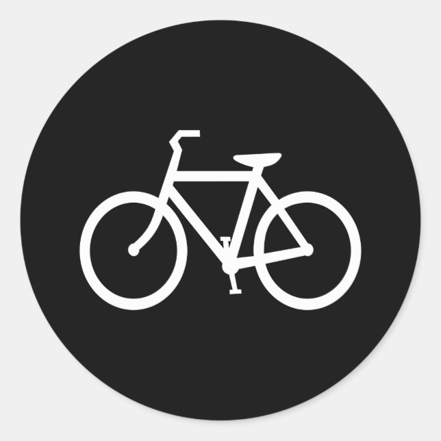 Adesivo Rota de Bicicleta Branca (Frente)