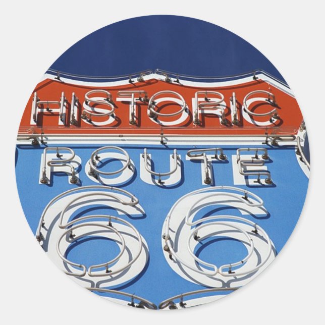 Adesivo Rota Histórica 66 (Frente)