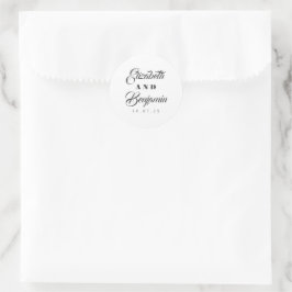 Adesivo Roteamento Clássico de Casamento Personalizável do