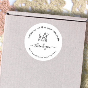 Adesivo Roteiro agradecimento identificador social Logotip