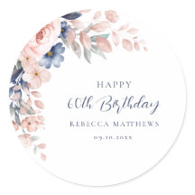 Roteiro Elegante Floral Rosa 60º Aniversário Qualq