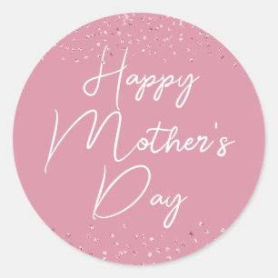Adesivo Roteiro Feliz Dia das Mães em Rosa