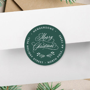 Adesivo Roteiro Feliz Natal Retorno Verde