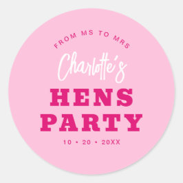 Adesivo Roteiro Minimalista Rosa Neon Moderno Festa de Gal