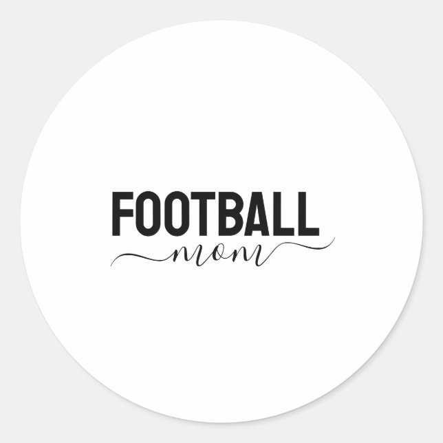 Adesivo Roteiro moderno de mãe de futebol (Frente)