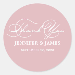 Adesivo Roteiro Romântico Obrigado Rótulo do Favor do Casa