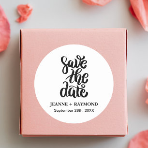 Adesivo Roteiro Simples e Elegante para Casamento Save The