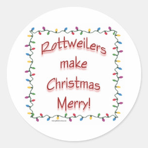 Adesivo Rotitweilers fazem Feliz de Natal - Sticker