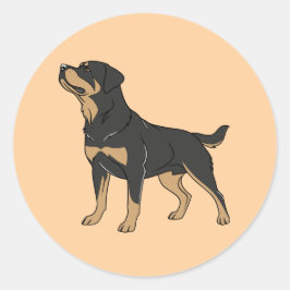 Adesivo Rottie Power: Bold Rottweiler Dog Sticker for True