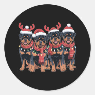 Adesivo Rottweiler Cachorro Natal Pai Mãe