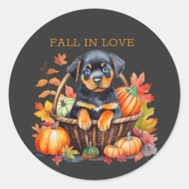 Adesivo Rottweiler Cai No Amor