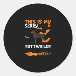 Adesivo Rottweiler Costume Halloween Cachorro Assustador P