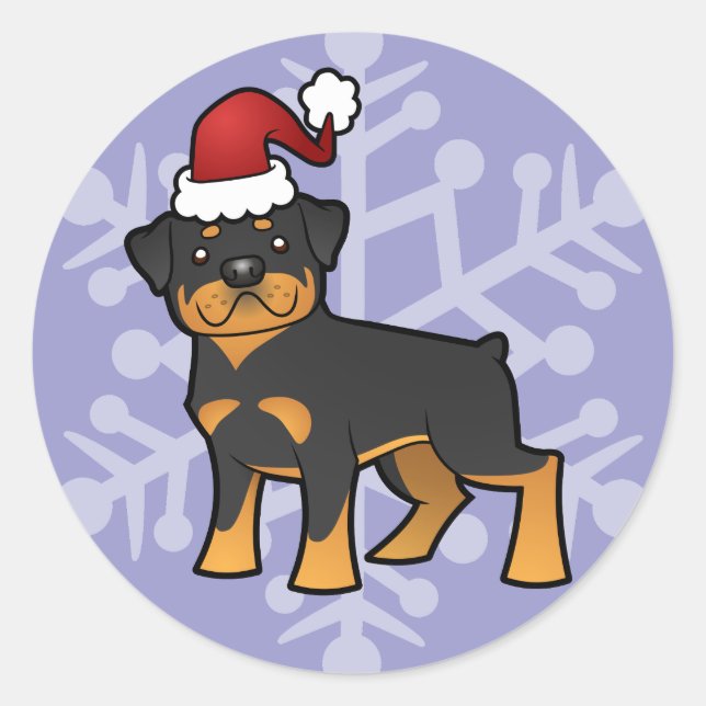 Adesivo Rottweiler Natal (Frente)