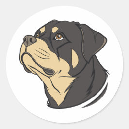 Adesivo Rottweiler Side Profile Sticker – Calm & Bold