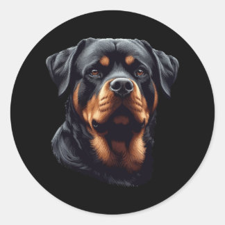 Adesivo Rottweiler Stunning Dog Head Art 