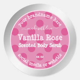 Adesivo Rotulagem de empacotamento de produto prata rosa p