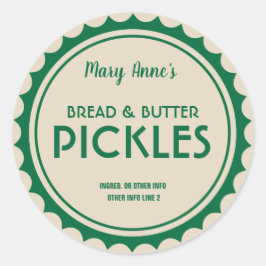 Adesivo Rotulagem moderna do frasco de conserva