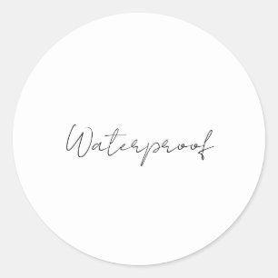 Adesivo Rótulo à Prova d'Água Preto Branco Pacote sem Resp