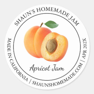 Adesivo Rótulo Apricot Jam Modern