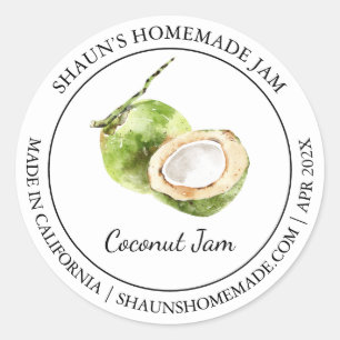 Adesivo Rótulo Coconut Jam Modern