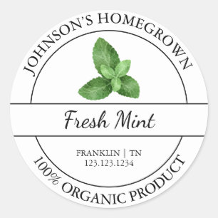 Adesivo Rótulo da Casa de Jardinagem Orgânica Fresca