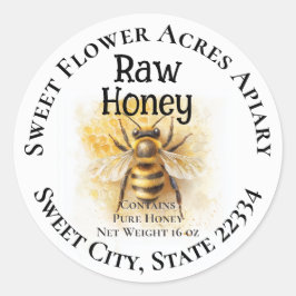 Adesivo Rótulo da Garrafa de Mel de Aroma de Mel