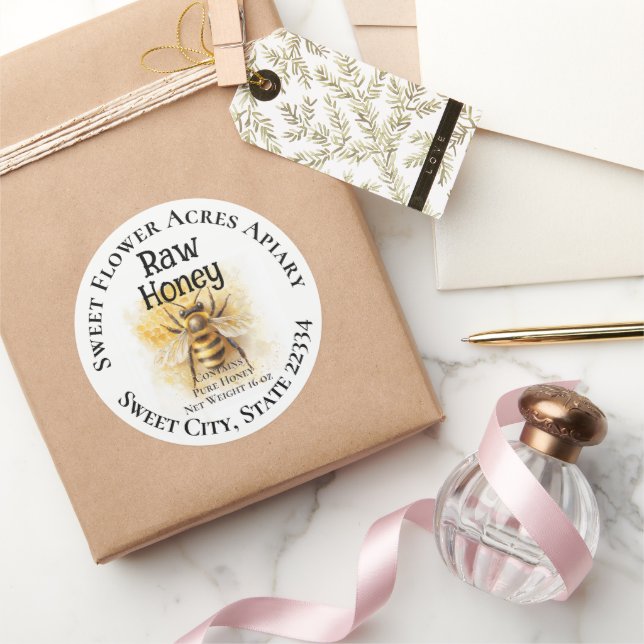 Adesivo Rótulo da Garrafa de Mel de Aroma de Mel (Presentear)