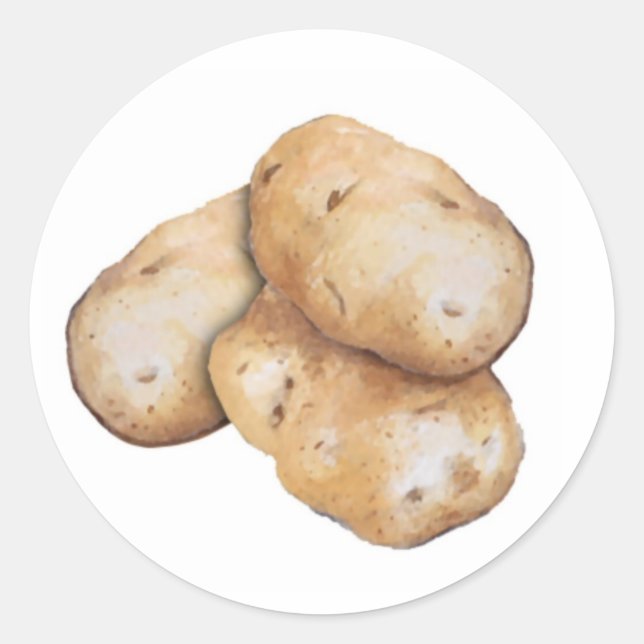 Adesivo Rótulo da horta de batata (Frente)