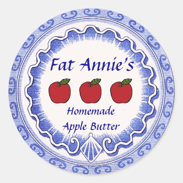 Adesivo Rótulo da Manteiga da Maçã (Frente)