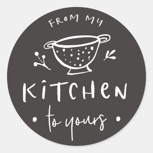 Adesivo rótulo da minha cozinha para a sua (Frente)