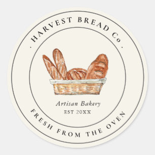 Adesivo Rótulo da padaria do pão de vindima