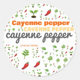 ADESIVO RÓTULO DA PALAVRA HERB - CAYENNE PEPPER