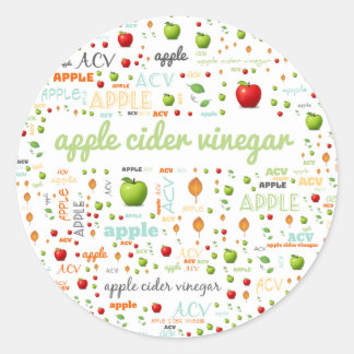 ADESIVO RÓTULO DA PALAVRA HERB - VINEGAR CIDER DA MAÇÃ