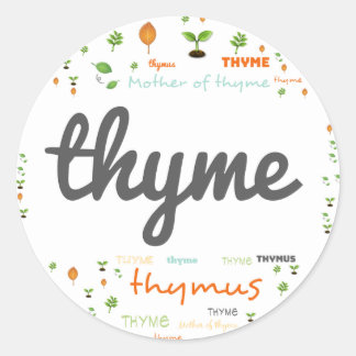 ADESIVO RÓTULO DA PALAVRA HERBS/VEGETÁVEL - TIME