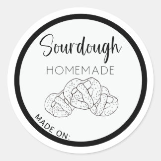 ADESIVO RÓTULO DA PRETZEL SOURDOUGH, BANDEIRA DE SOURDOUGH