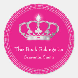 Adesivo Rótulo da princesa Crown