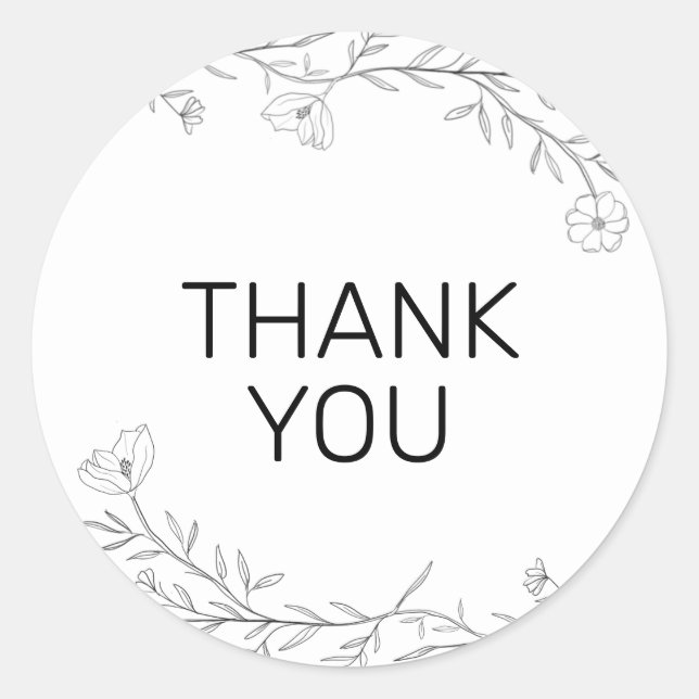 Adesivo Rótulo da vinheta Daniella Floral (Frente)