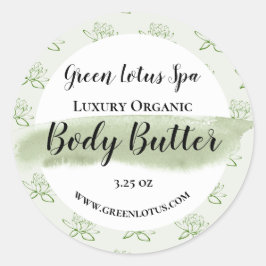 Adesivo Rótulo de Acondicionamento do Produto Manteiga Cor