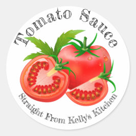 Adesivo Rótulo de Alimentício de Molho de Tomate para Negó