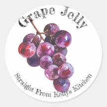 Rótulo de Alimentos de Geleia de Uva de Negócios d