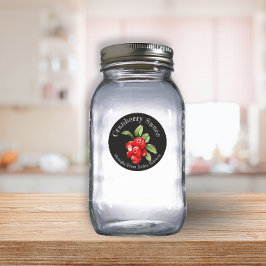 Adesivo Rótulo de Alimentos Molho de Cranberry Negócio de 