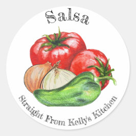 Adesivo Rótulo de Alimentos Salsa de Tomate para Negócios 