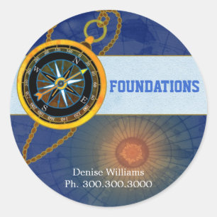 Adesivo Rótulo de Anúncios para Empresas em Compass Modern