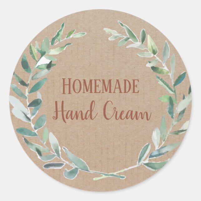 Adesivo Rótulo de Artesanato de cupão de azeite Rustic Vin (Frente)