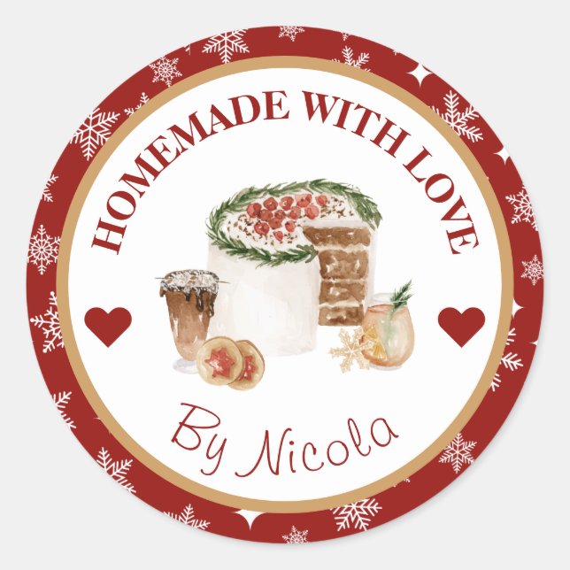 Adesivo Rótulo de Baía de Natal Holiday (Frente)