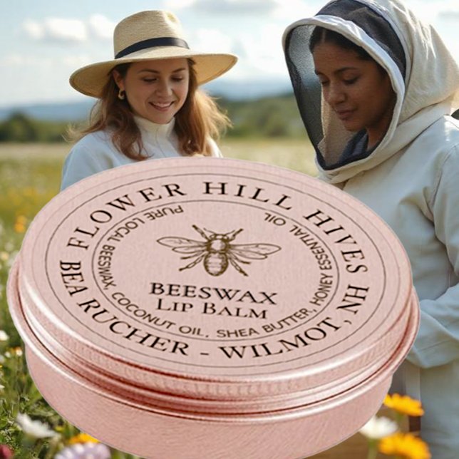 Adesivo Rótulo de Balão de Lip Apiário Transparente à Prov (Criador carregado)