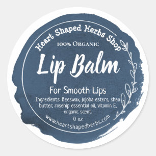 Adesivo Rótulo de Balm de Lip Personalizável Fabricado par